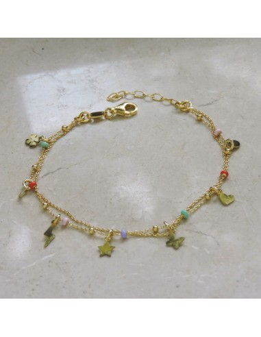 Lightning Bracelet Gold Plated Sterling Silver