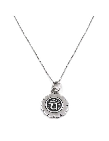 Sterlingsilber Halskette mit Chakra-Anhänger 