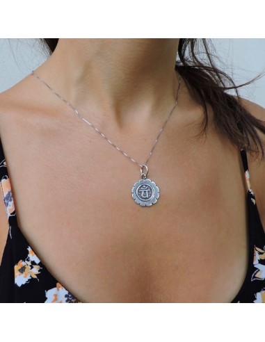Sterlingsilber Halskette mit Chakra-Anhänger 
