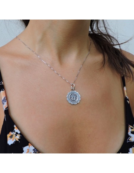Sterling Silver Chakra Pendant Necklace