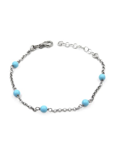 925 Sterling Silver Bracelet with Turquoise 