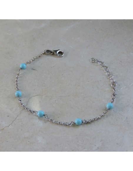925 Sterling Silver Bracelet with Turquoise 