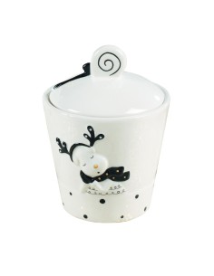 Barattolo Renna Natalizia in Ceramica