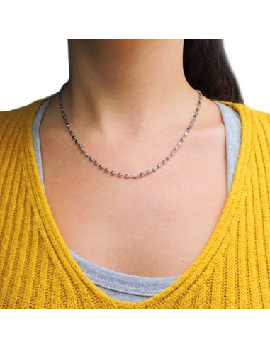 Bracciale Catena Donna in Argento 925 Rodiato...