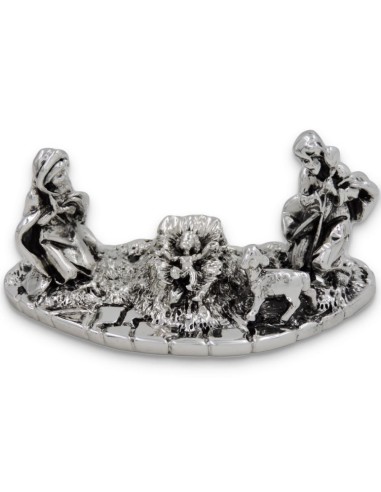Nativity Scene Resin Sculpture Covered with...