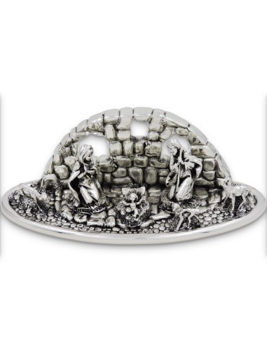 Nativity Scene Sculpture Silver