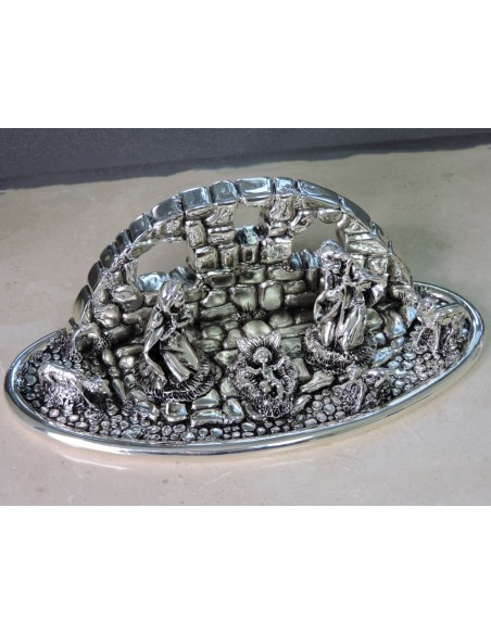 Nativity Scene Sculpture Silver