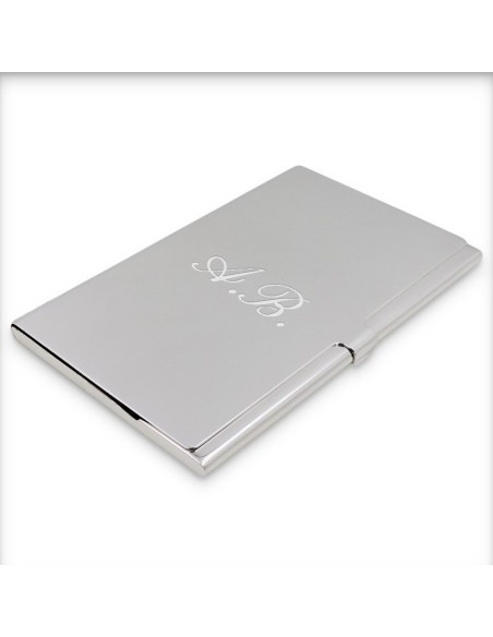 Customizable Sterling Silver Business Card Case
