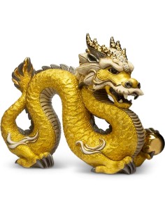 Chinesische Drachen-Keramik-Skulptur in limitierter Auflage