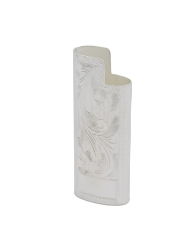 Sterling Silver Lighter Holder Flowers Pattern