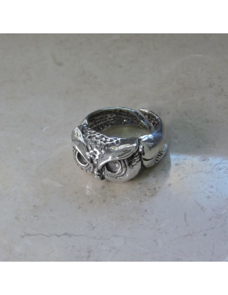 Anello Gufo in Argento 925