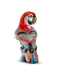 Roter Papagei Skulptur De Rosa Rinconada