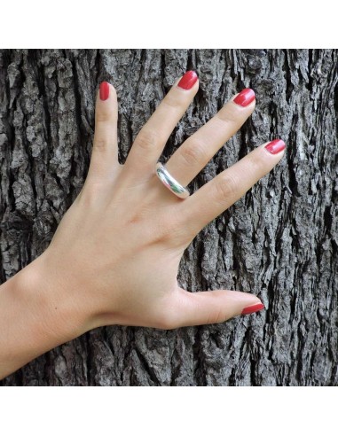 925er Sterlingsilber Dicker Ring