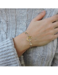Gold Plated Sterling Silver Owl Bracelet 2