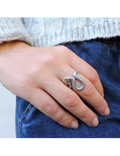 Anello Serpente in Argento 925 2