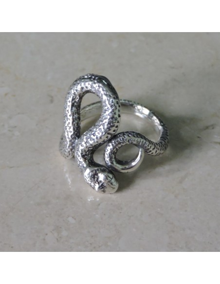 925 Sterling Silver Snake Ring 