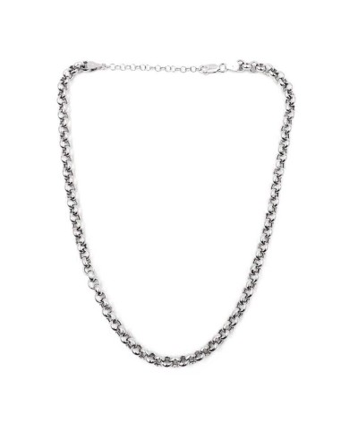 Dicke Rolo-Halskette aus 925er Sterlingsilber