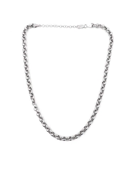 925 Sterling Silver Thick Rolo Necklace 