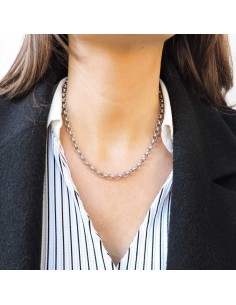 925 Sterling Silver Thick Rolo Necklace  2