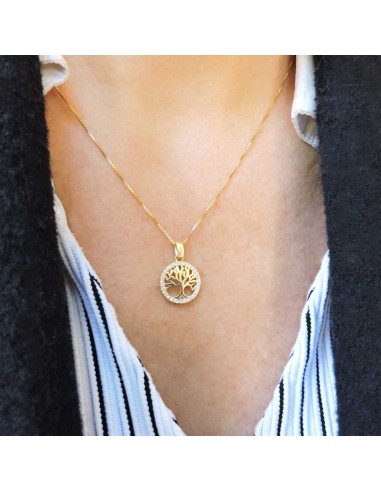 Collana Albero della Vita in Argento Placcato...