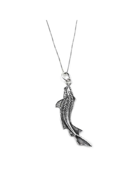 Sterlingsilber Halskette mit Stör-Anhänger