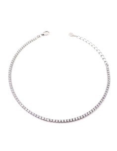Bracciale Tennis Mini in Argento 925 con Zirconi Bianchi
