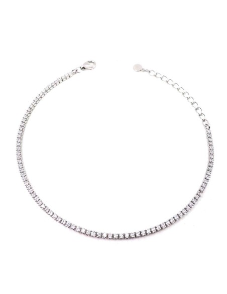 Bracciale Tennis Mini in Argento 925 con Zirconi Bianchi