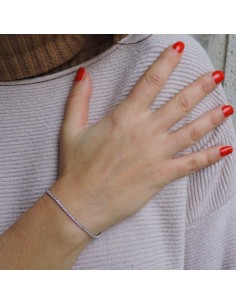 Bracciale Tennis Mini in Argento 925 con Zirconi Bianchi 2