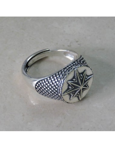 Anello Rosa dei Venti in Argento 925 