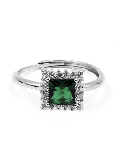 925 Sterling Silver Ring with Square Stone
