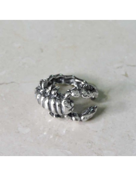 925 Sterling Silver Scorpion Ring 