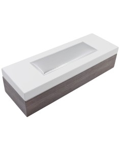 Uhrenbox 6 Plätzen aus Holz mit Silberplatte 2