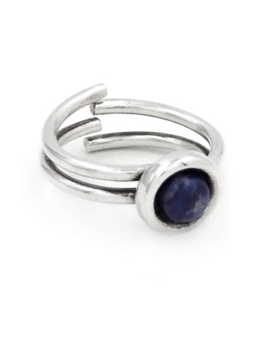 Sterling Silver Ring with Blue Lapis Lazuli