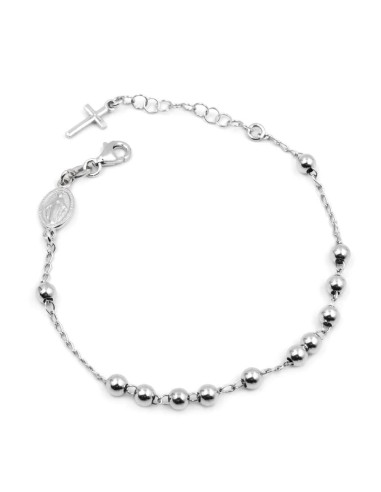 925 Sterling Silver Rosary Bracelet with Boules by Damiano Argenti