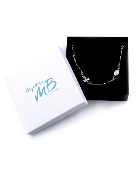 Bracciale Rosario Tau in Argento 925 