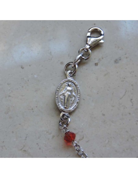 Bracciale Rosario in Argento 925 Con Zirconi 