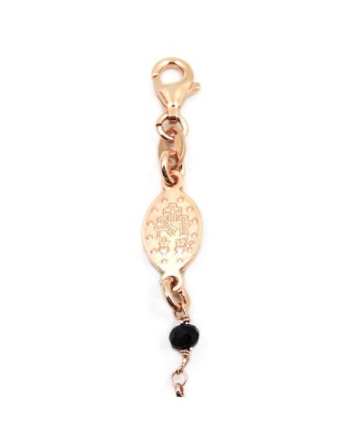 925 Sterling Silver Rosary Bracelet With Zircons 