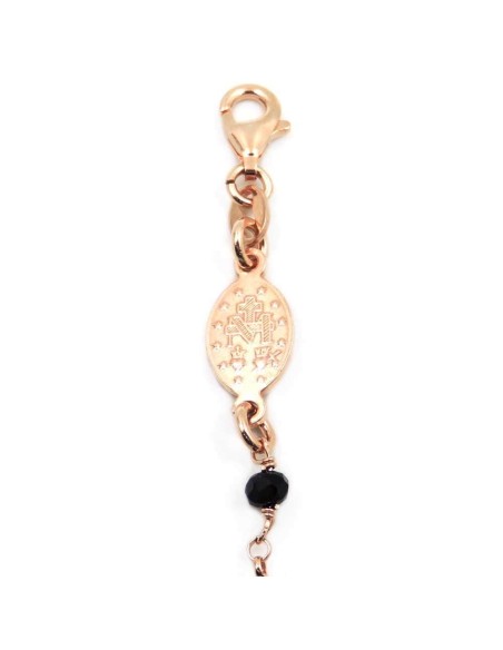 925 Sterling Silver Rosary Bracelet With Zircons 