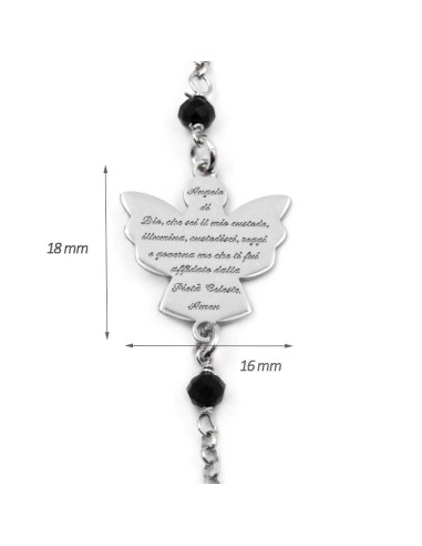 Bracciale Catena Donna in Argento 925 Rodiato...