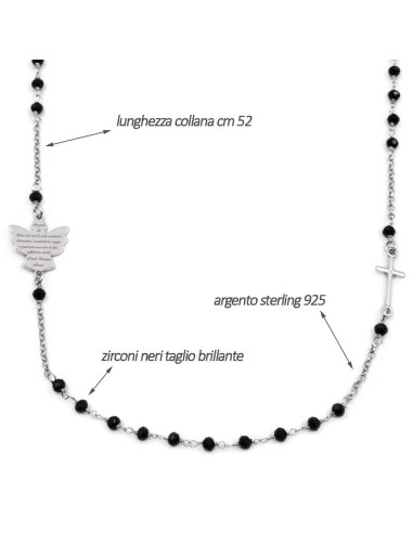 Bracciale Catena Donna in Argento 925 Rodiato...
