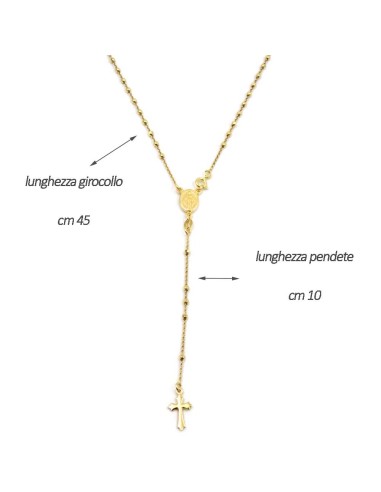 Collana Girocollo Rosario in Argento 925 