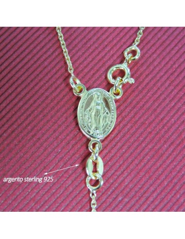 Collana Girocollo Rosario in Argento 925 