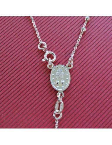 925 Sterling Silver Rosary Necklace 