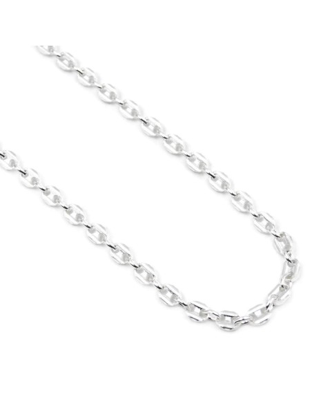 925 Sterling Silver Anchor Chain Necklace 