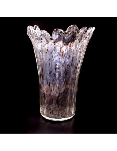 Vaso Milord in Vetro di Murano Trasparente con Graniglia... 2