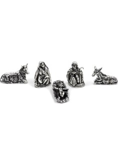 Presepe Artigianale in Argento Massiccio