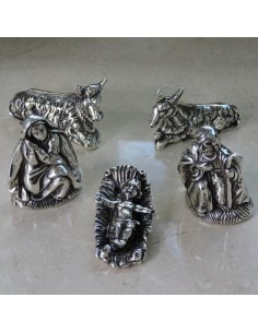 Solid Silver Nativity Scene 2