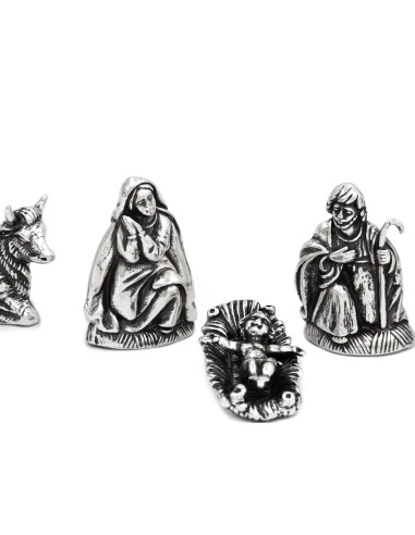 Krippe aus massivem Silber