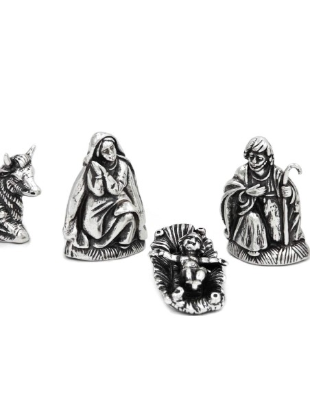 Krippe aus massivem Silber