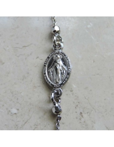 Choker Rosenkranzkette aus 925er Sterlingsilber